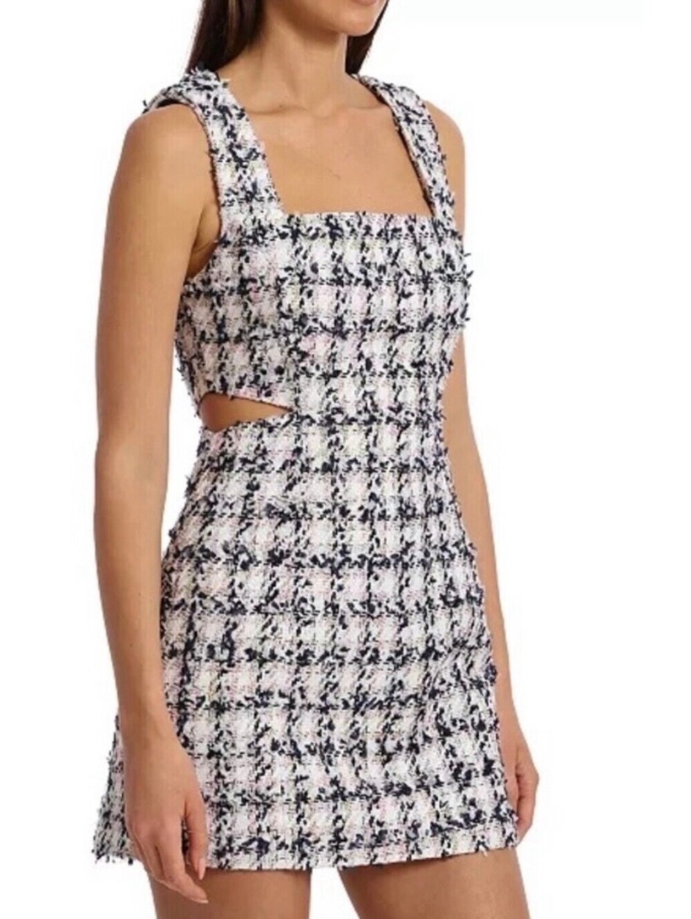 Avec Les Filles Tweed Cut Out Mini Dress - Women's 8 NWT